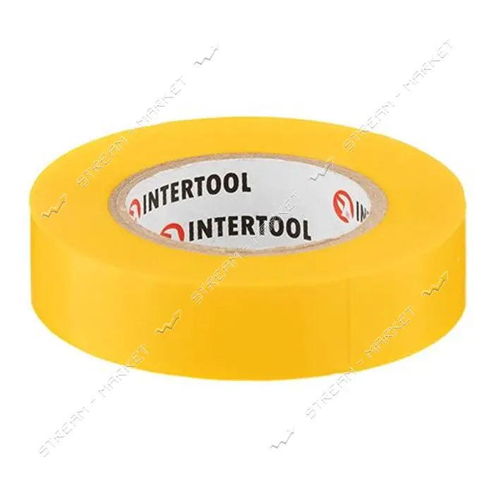 Лента изоляционная Intertool IT-0042 0.15мм x 17мм x 15м желтая                                     