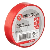 Лента изоляционная Intertool IT-0050 0.15мм x 17мм x 20м красная                                    