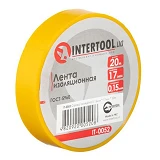 Лента изоляционная Intertool IT-0052 0.15мм x 17мм x 20м желтая