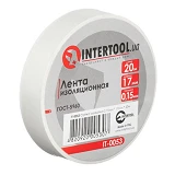 Лента изоляционная Intertool IT-0053 0.15мм x 17мм x 20м белая