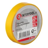 Лента изоляционная Intertool IT-0062 0.15мм x 17мм x 25м желтая                                     