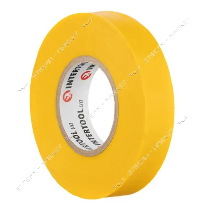 Лента изоляционная Intertool IT-0062 0.15мм x 17мм x 25м желтая                                     