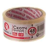 Скотч прозрачный Intertool KT-0902 48ммх50мх52мкм                                                   