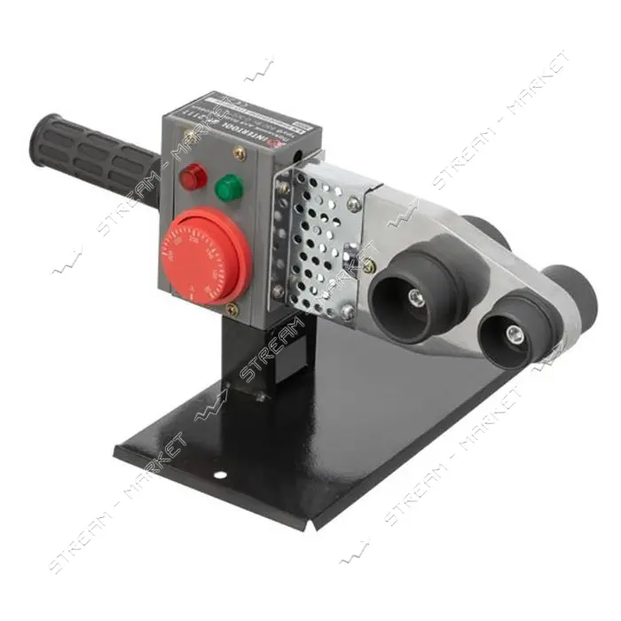 Паяльник для пластиковых труб Intertool RT-2111 850Вт 0-300C насадки 20 25 32 40 50 63мм