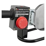 Паяльник для пластиковых труб Intertool RT-2113 1500Вт 0-300C насадки 75 90 110мм метал.            