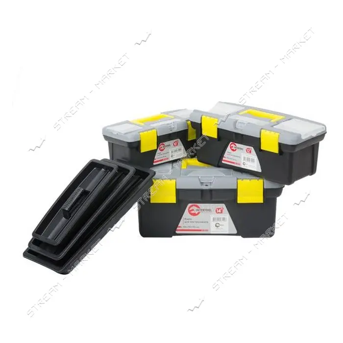 Комплект ящиков для инструментов Intertool BX-0303 ВХ-0310 10"/ВХ-0312 12"/ВХ-0314 14" 3шт          