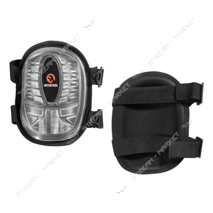 Наколенники защитные Intertool SP-0052 противоскользящие накладки из ПВХ ткань 600D гелевые подуш.  
