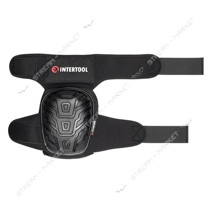 Наколенники защитные Intertool SP-0054 противоскользящие накладки из ПВХ ткань 600D гелевые подуш.