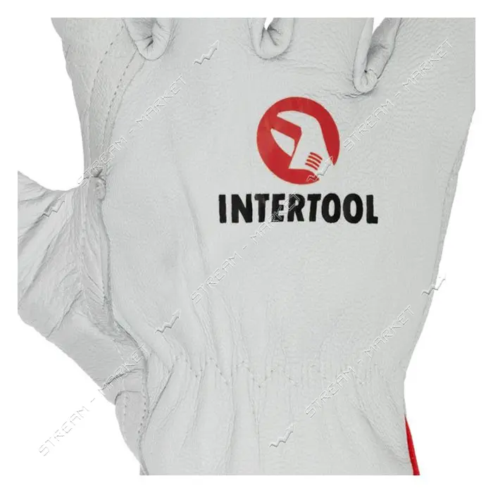 Перчатки кожаные Intertool SP-0170 из высококачественной овечьей кожи 10" Driver Style              
