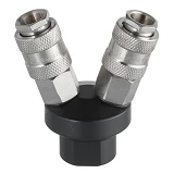 Разветвитель воздуха Intertool PT-1852 1/4" на 2 выхода V-образный с быстроразъемными соединениями