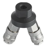 Разветвитель воздуха Intertool PT-1852 1/4" на 2 выхода V-образный с быстроразъемными соединениями