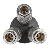 Разветвитель воздуха Intertool PT-1853 1/4" на 3 выхода W-образный с быстроразъемными соединениями