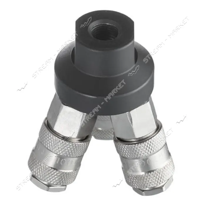 Разветвитель воздуха Intertool PT-1853 1/4" на 3 выхода W-образный с быстроразъемными соединениями