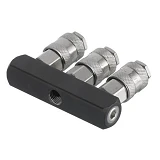 Разветвитель воздуха Intertool PT-1855 1/4" на 3 выхода прямой с быстроразъемными соединениями 10   