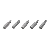 Комплект отверточных насадок Intertool VT-0210 PH1 PH2 PZ1 PZ2 1/4"x25мм S2 5шт Storm