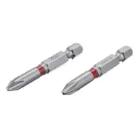 Комплект отверточных насадок Intertool PH2 1/4"x50мм S2 2шт Storm                                   