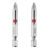 Комплект отверточных насадок Intertool PH2 1/4"x50мм S2 2шт Storm