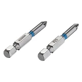 Комплект отверточных насадок Intertool VT-0214 PZ1 1/4"x50мм S2 2шт Storm                           