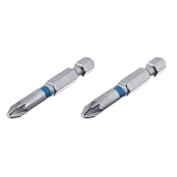 Комплект отверточных насадок Intertool VT-0215 PZ2 1/4"x50мм S2 2шт Storm                           