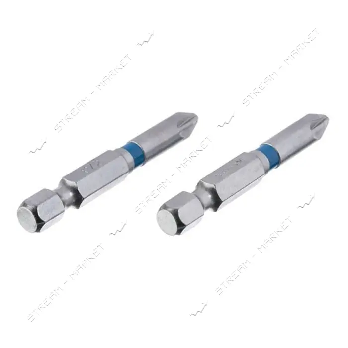 Комплект отверточных насадок Intertool VT-0215 PZ2 1/4"x50мм S2 2шт Storm                           