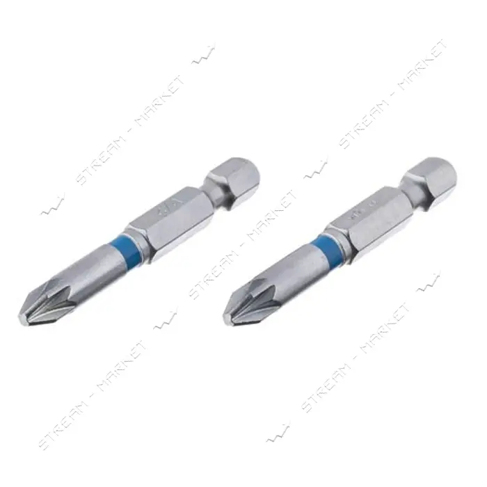 Комплект отверточных насадок Intertool VT-0215 PZ2 1/4"x50мм S2 2шт Storm                           