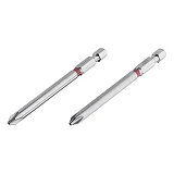 Комплект отверточных насадок Intertool VT-0224 PH2 1/4"x90мм S2 2шт Storm                           
