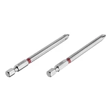 Комплект отверточных насадок Intertool VT-0224 PH2 1/4"x90мм S2 2шт Storm                           