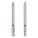 Комплект отверточных насадок Intertool VT-0224 PH2 1/4"x90мм S2 2шт Storm                           