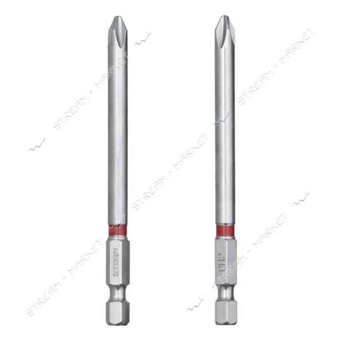 Комплект отверточных насадок Intertool VT-0224 PH2 1/4"x90мм S2 2шт Storm                           