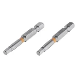 Комплект отверточных насадок Intertool VT-0228 Hex H4.0 1/4"x50мм S2 2шт Storm