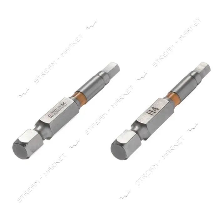 Комплект отверточных насадок Intertool VT-0228 Hex H4.0 1/4"x50мм S2 2шт Storm
