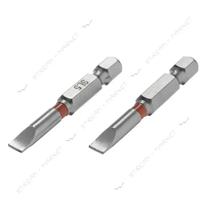Комплект отверточных насадок Intertool VT-0229 SL 5x50 1/4" S2 2шт Storm                            