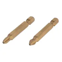 Комплект отверточных насадок Intertool VT-0233 PH2 1/4"x50мм Titanium S2 2шт Storm                  