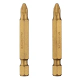 Комплект отверточных насадок Intertool VT-0233 PH2 1/4"x50мм Titanium S2 2шт Storm