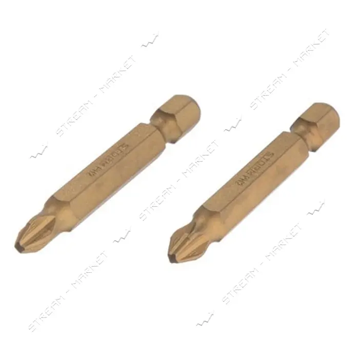 Комплект отверточных насадок Intertool VT-0233 PH2 1/4"x50мм Titanium S2 2шт Storm
