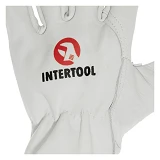 Перчатки кожаные Intertool SP-0171 из высококачественной воловьей кожи 10" Driver Style             