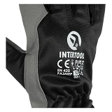 Перчатки кожаные Intertool SP-0175 10 комбинированная из высококачественной эко-кожи и полиэст ткани