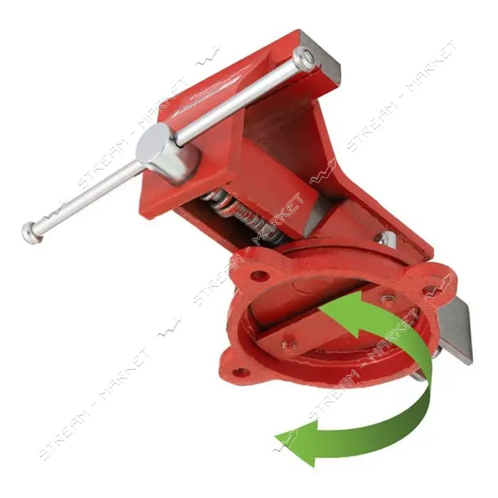 Тиски слесарные поворотные Intertool HT-0080 100мм эконом 4.05кг