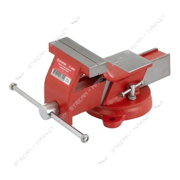 Тиски слесарные поворотные Intertool HT-0080 100мм эконом 4.05кг