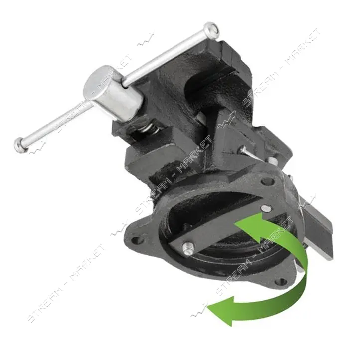 Тиски слесарные поворотные Intertool HT-0081 100мм 5.55кг                                           