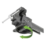 Тиски слесарные поворотные Intertool HT-0083 150мм 9.6кг