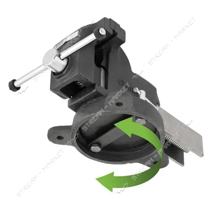 Тиски слесарные поворотные Intertool HT-0086 125мм Storm 11.55кг                                    
