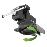 Тиски слесарные поворотные Intertool HT-0087 150мм Storm 14.05кг