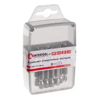 Комплект отверточных насадок Intertool PH2 1/4"x50мм 10шт                                           