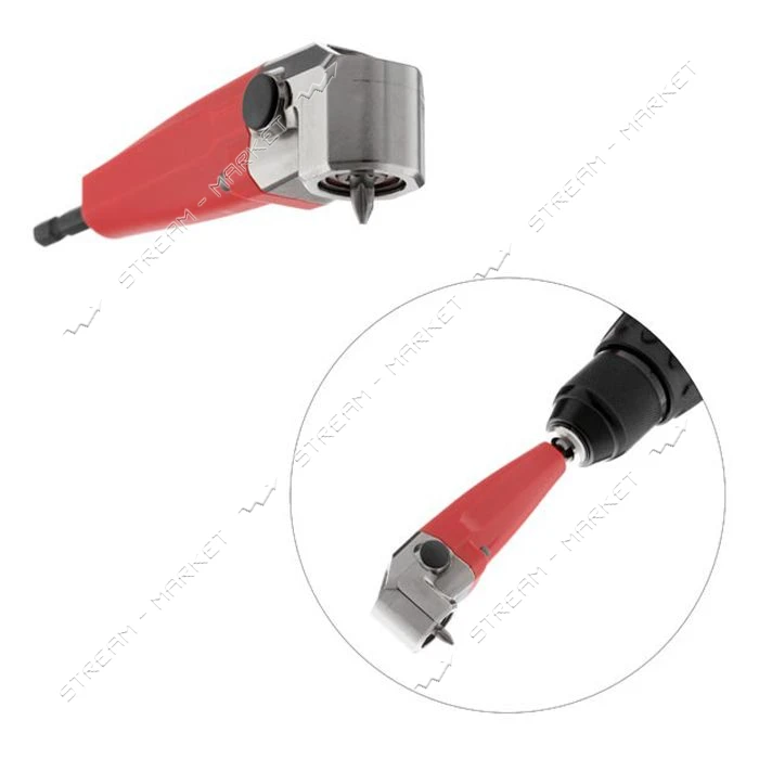 Насадка угловая для дрели и шуруповерта Intertool VT-0115 макс. 150 Нм                              