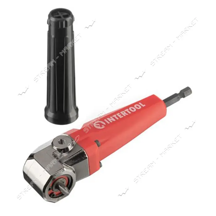 Насадка угловая для дрели и шуруповерта Intertool VT-0115 макс. 150 Нм                              