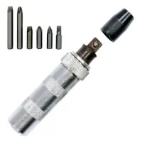 Отвертка ударная с комплектом насадок Intertool HT-0430 6ед                                         