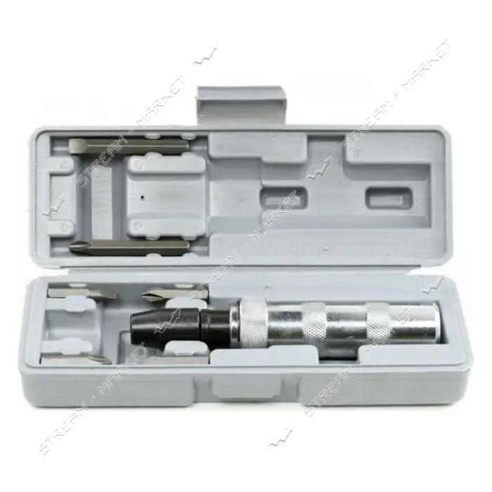 Отвертка ударная с комплектом насадок Intertool HT-0430 6ед