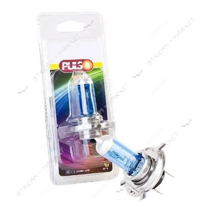 Лампа галогенная Pulso H4/P43T 12v 100w super white на блистере