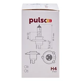 Лампа галогенная Pulso H4/P43T 12v 60w clear/c/box
